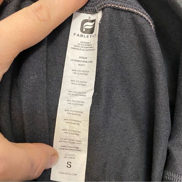 Fabletics high waisted Statement heathered pink and gray leggings yoga pants-S - Picture 9 of 13